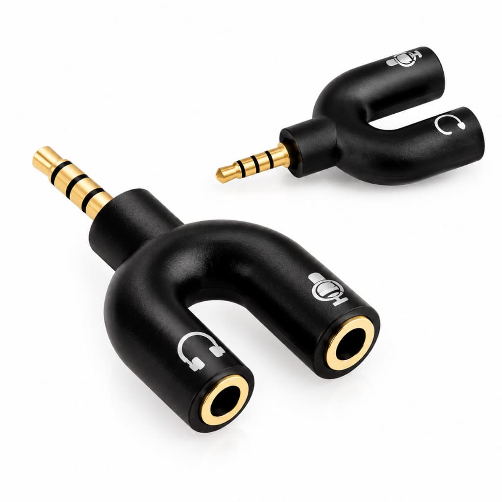 Kit 1 a 10 Adaptador Y P2 3,5mm Divisor de Áudio Compatível com Celular Notebook