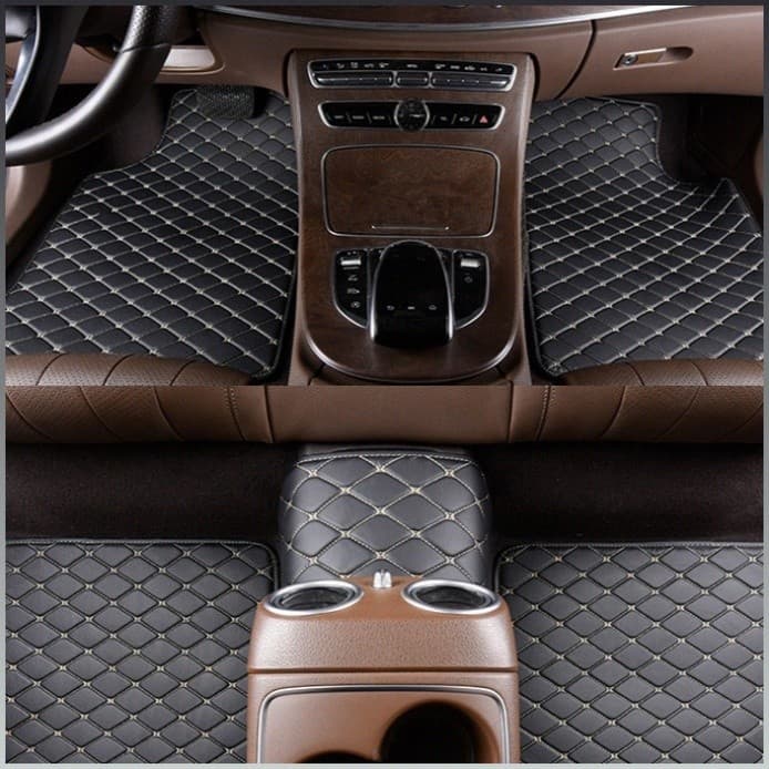 【Durável e Confortável】Tapetes universais para carro, tapetes para o assoalho do carro, PVC Tapetes de Carro