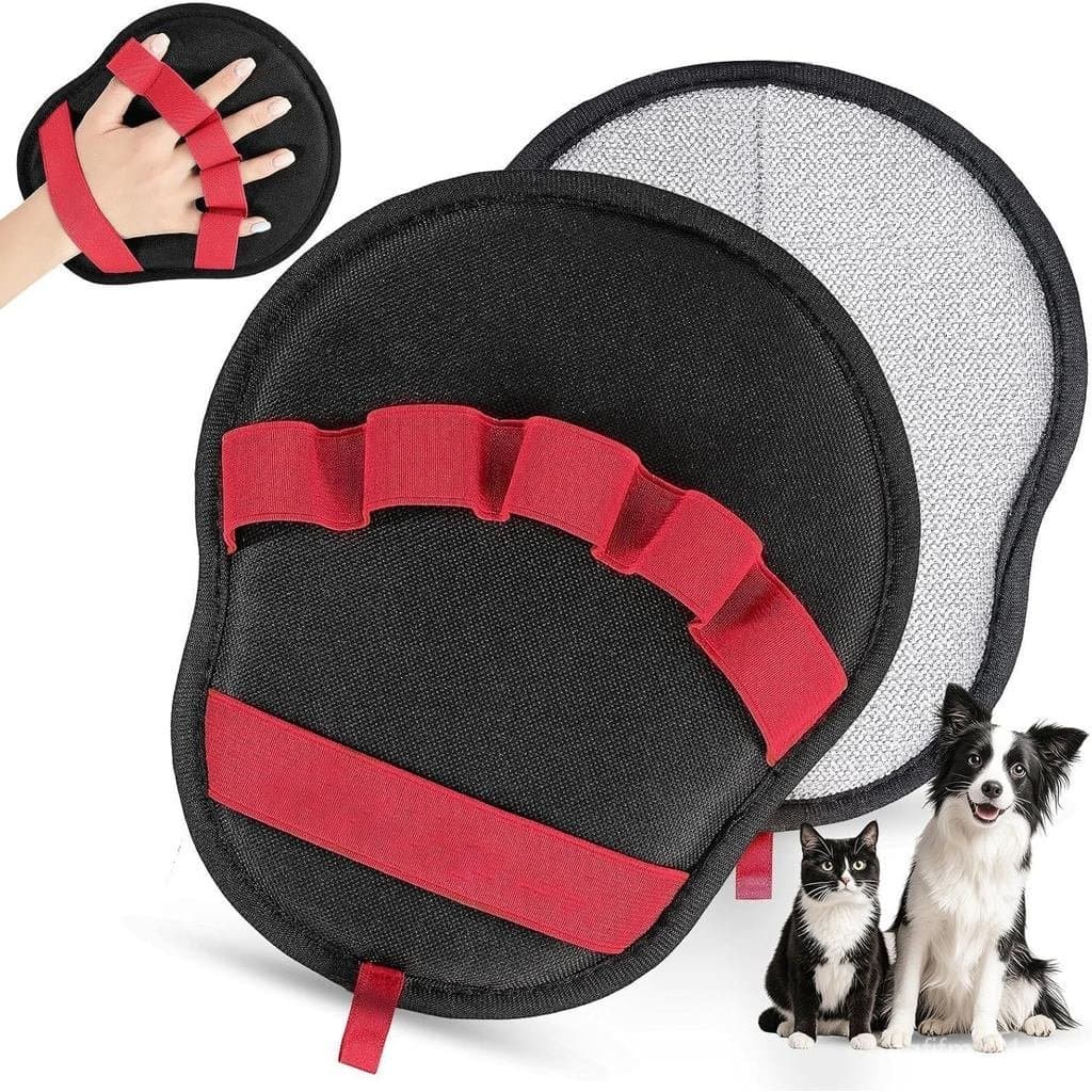 Luva Removedora de Pelos de Animais para Cães e Gatos, Luva Eletrostática Reutilizável de 5 Dedos Aprimorada, Removedor