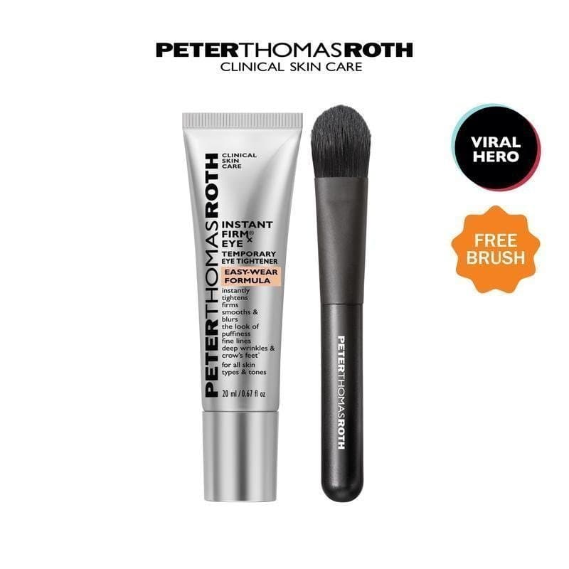 Peter Thomas Roth Instant FirmX Creme Firmador para Olhos de Fácil Aplicação, cor neutra transparente, vem com pincel