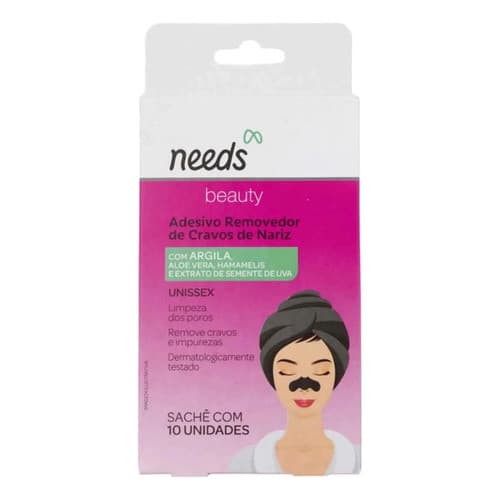 Adesivo Removedor De Cravos Needs Beauty 10 Unidades Todo T Todo Tipo De Pele Dia/noite