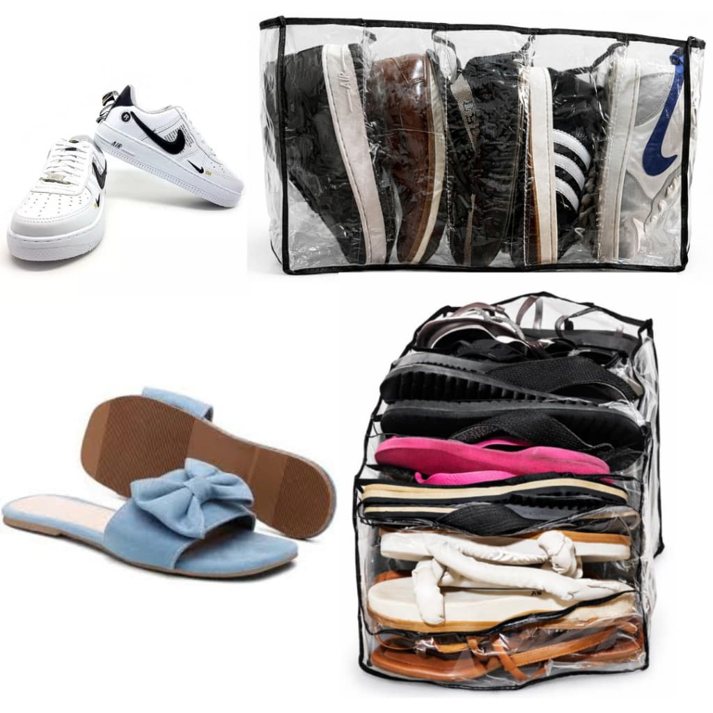 Porta Calçados Organizador de Sapatos para Guarda-Roupa | Sapateira Organizadora Compacta