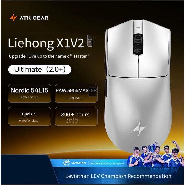 ATK GEAR Liekong X1 AIR +/X1V2Ultimate 2.0 Extreme Mouse Para Jogos Esportivos