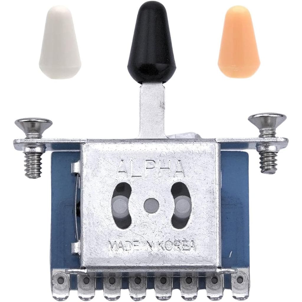 Interruptor De Alavanca Seletora Alpha 5 Vias/3 Captador Para Guitarra Elétrica Estilo Strat Importada (De)
