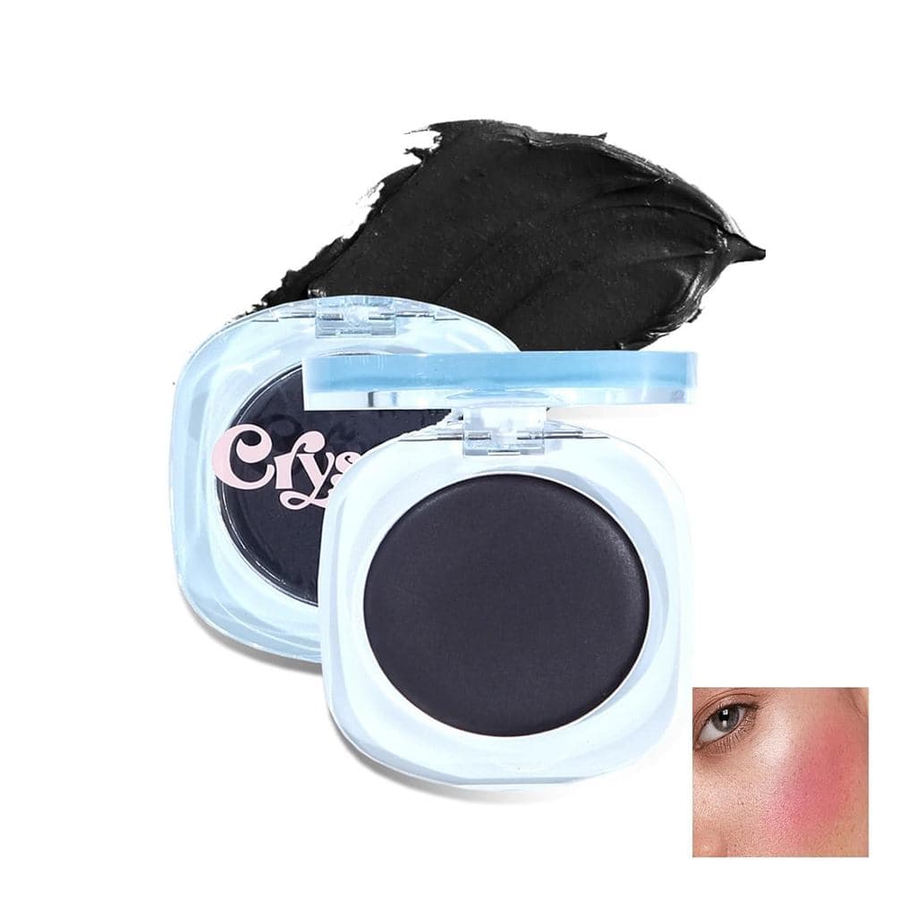 Blush Creme Preto, Blush que Muda de Cor para Maquiagem de Bochechas e Lábios, Blush Preto com Mudança de Cor por Temper