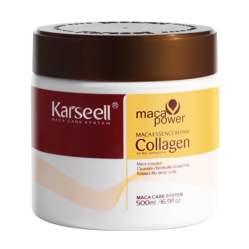 Condicionador Capilar de Colágeno Kassel, Condicionador de Reparação Profunda, Essência de Máscara de Colágeno com Óleo