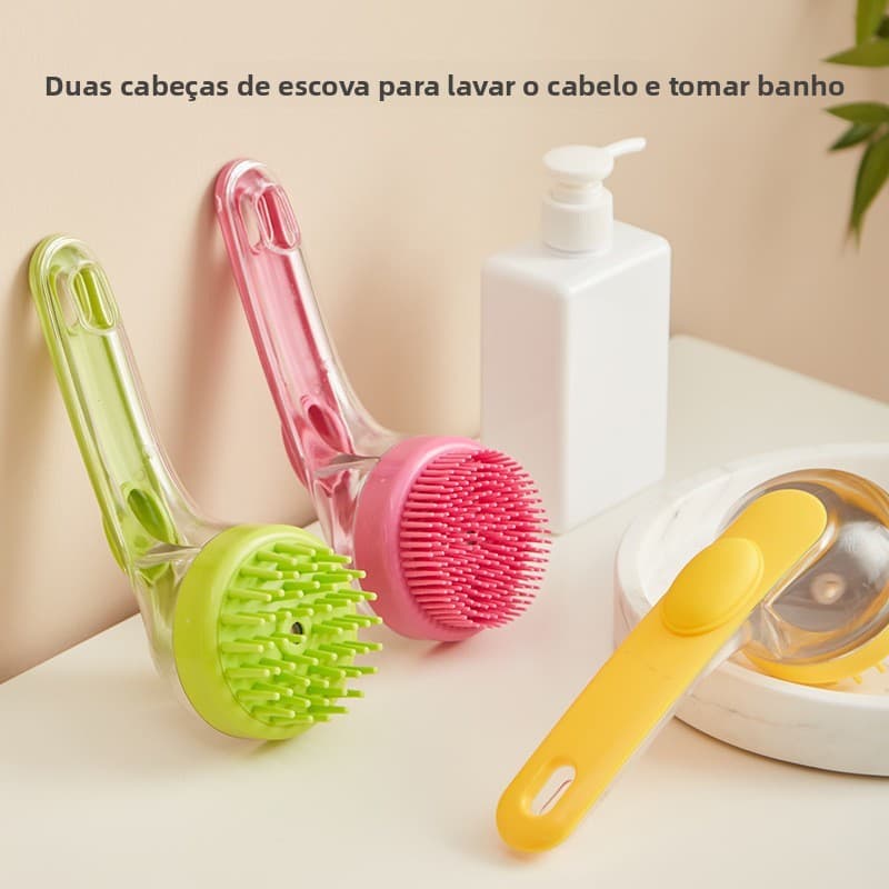 Escova de banho para animais de estimação Escova de banho de Silicone Escova de massagem para cães Pente para animais de