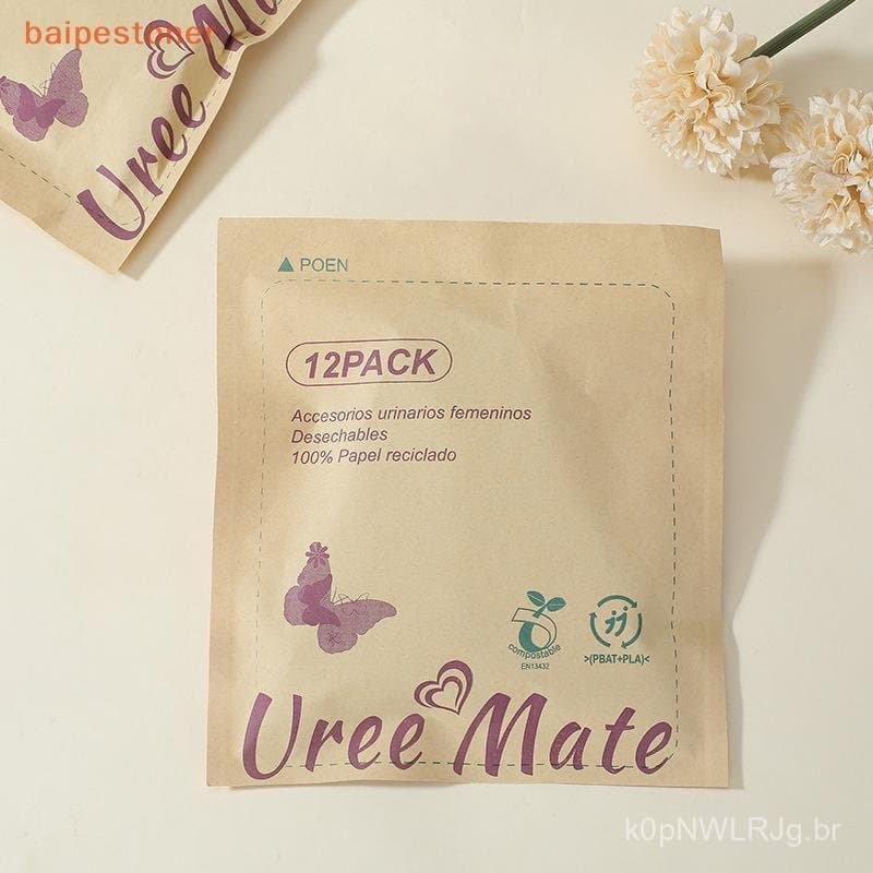 [baipestoner] 12 Unidades De Mictório De Papel Descartável Para Mulheres , Dispositivo De Micção , Funil Externo , Copo