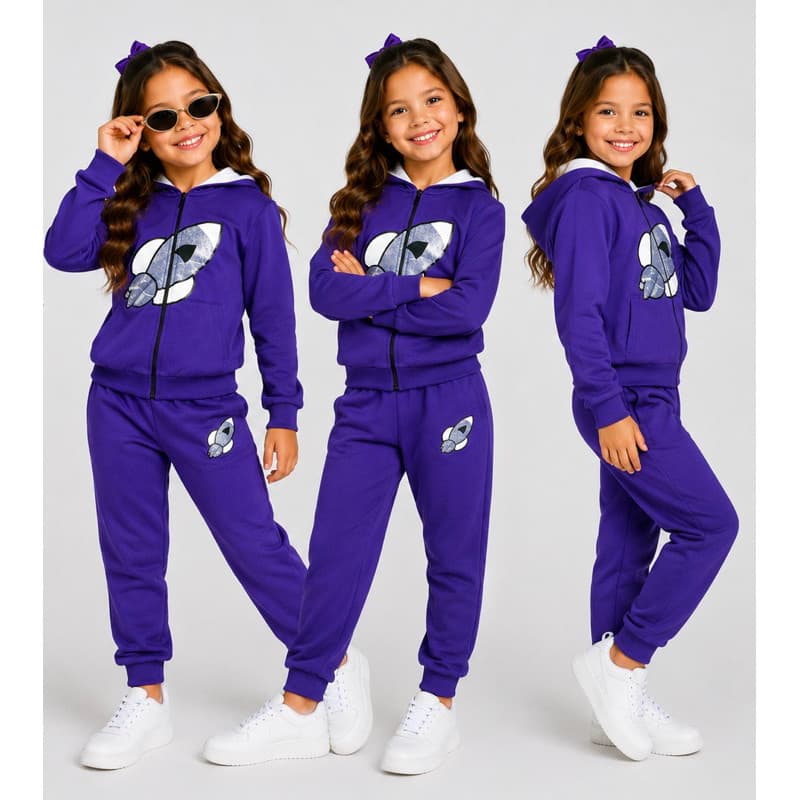 Conjunto Infantil Menina Foguete Katlen Emily Vick Roupa De Inverno Veste 2 ao 14 anos