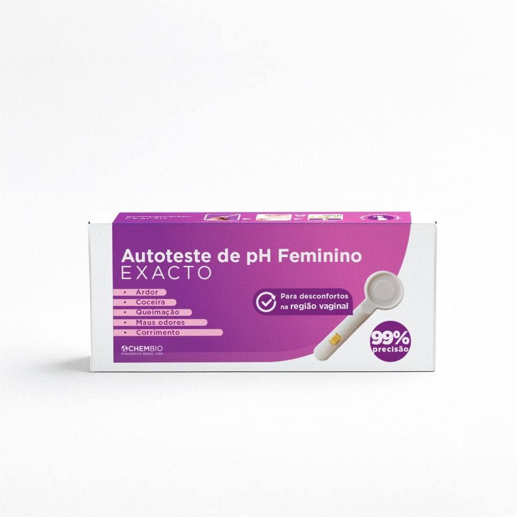 Autoteste medição de pH Feminino 99% precisão Exacto Chembio