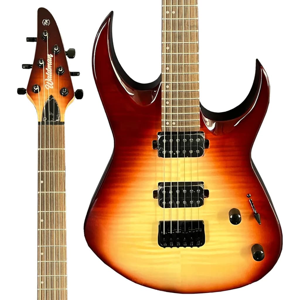 Guitarra Eletrica Superstrato Waldman 6c WM320F BRB Brown Burst