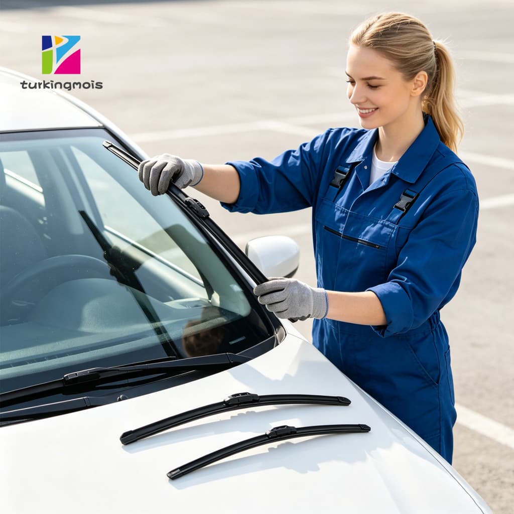 ZTUR_ 1 Conjunto De Lâminas De Borracha Natural Para Todos Os Climas Kia Rio3 UB , 26 + 16 + 11 Polegadas , Resistente A