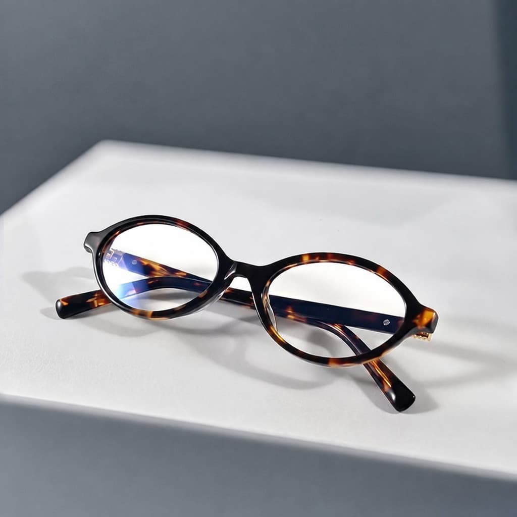 Óculos Pequenos Ovais Com Estampa De Leopardo-UV400 E Luz Anti-Azul Para Estudantes/Escritório , Armações De Moda