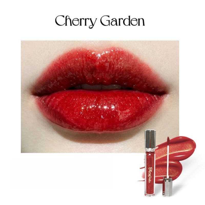 CherryGarden CG Wine Dream Cremoso Líquido Lip Gloss Espelho Brilho Portátil Diário Cosmético