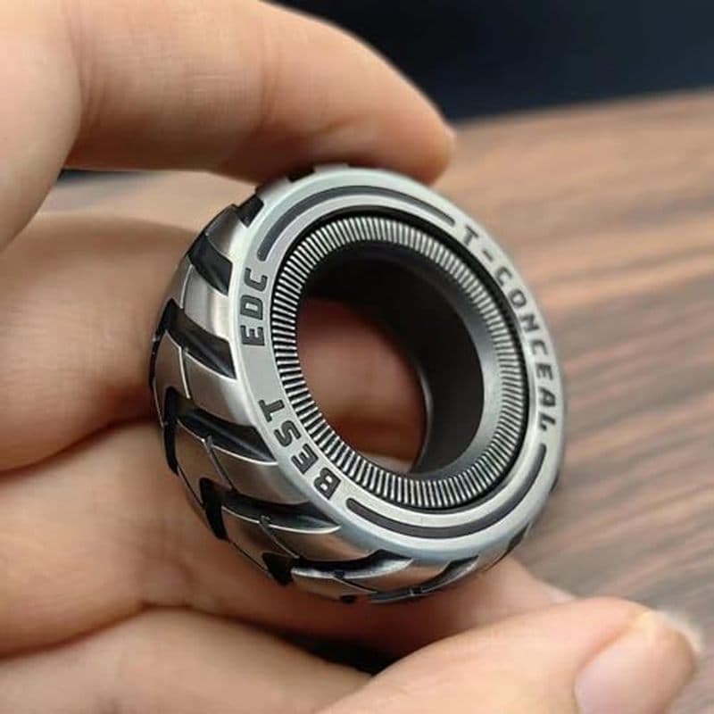 T-Conceal EDC Fidget Sliders Toys Alívio Do Estresse Para Adultos Metal Magnético Tdah Casual Rings Blocos De Moedas Tát