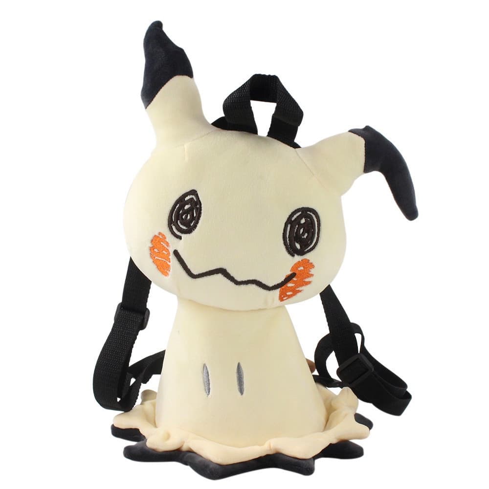 Mochila de Pelúcia Anime Pokémon Pikachu Miaokeyou de 40cm, Adequada para Crianças, Mochila Estudantil de Grande Capacid