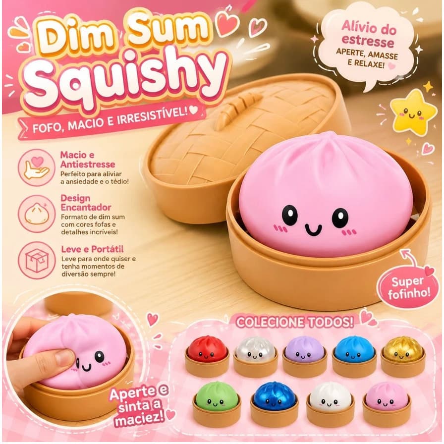 Squishy brinquedo squish Surpresa Antiestresse Bolinho Fofinho Macio tamanho Grande