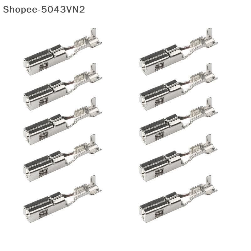[RE] 10 Pcs 2.8 Mm Carro ECU Latão Crimp Terminal Fio FCI Pinos Grandes Para Conector DJ627-2.8A DJ616A-2.8 * 0.8B R