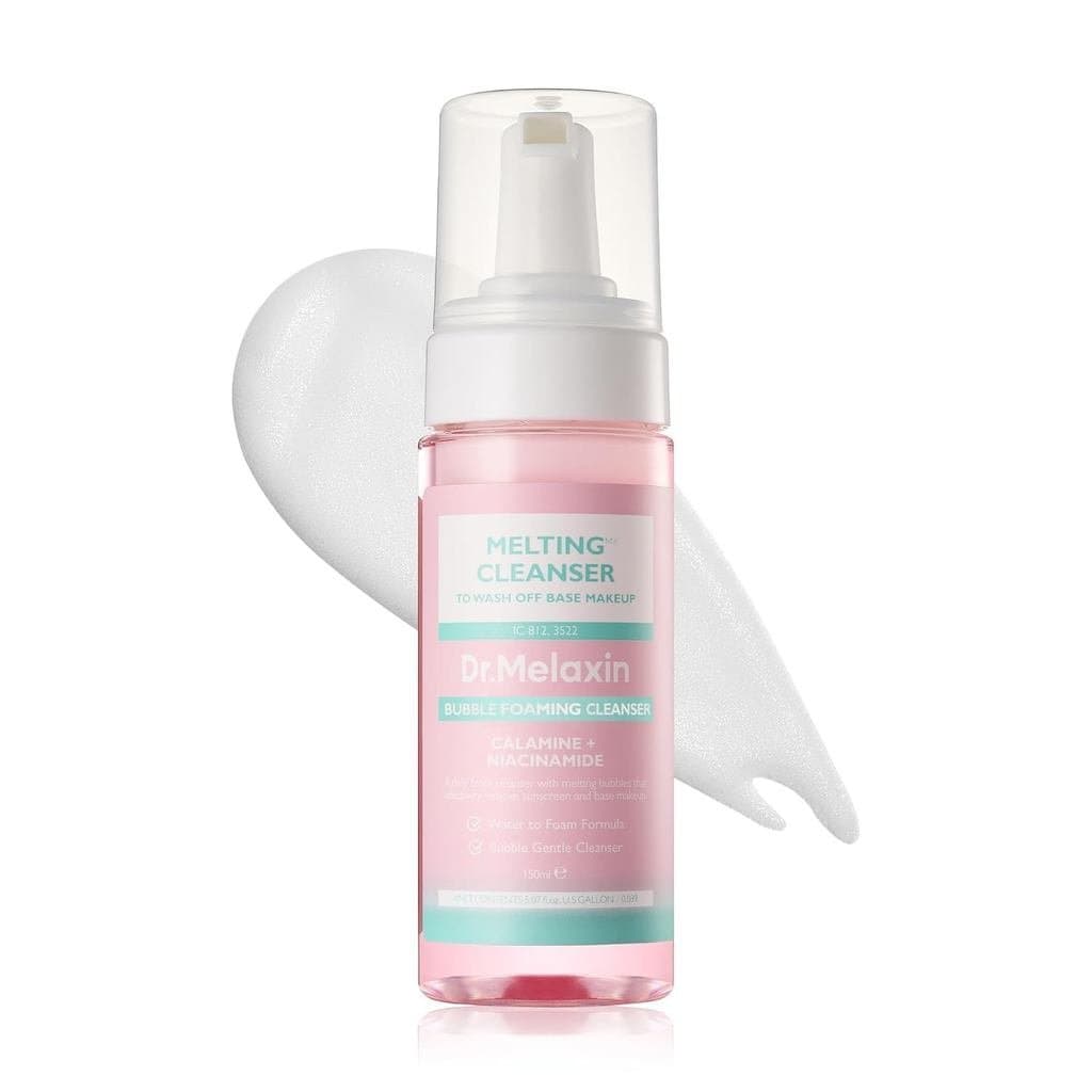 Dr.Melaxin Melting Cleanser - Removedor de maquiagem hipoalergênico com espuma rápida, limpeza profunda dos poros para t