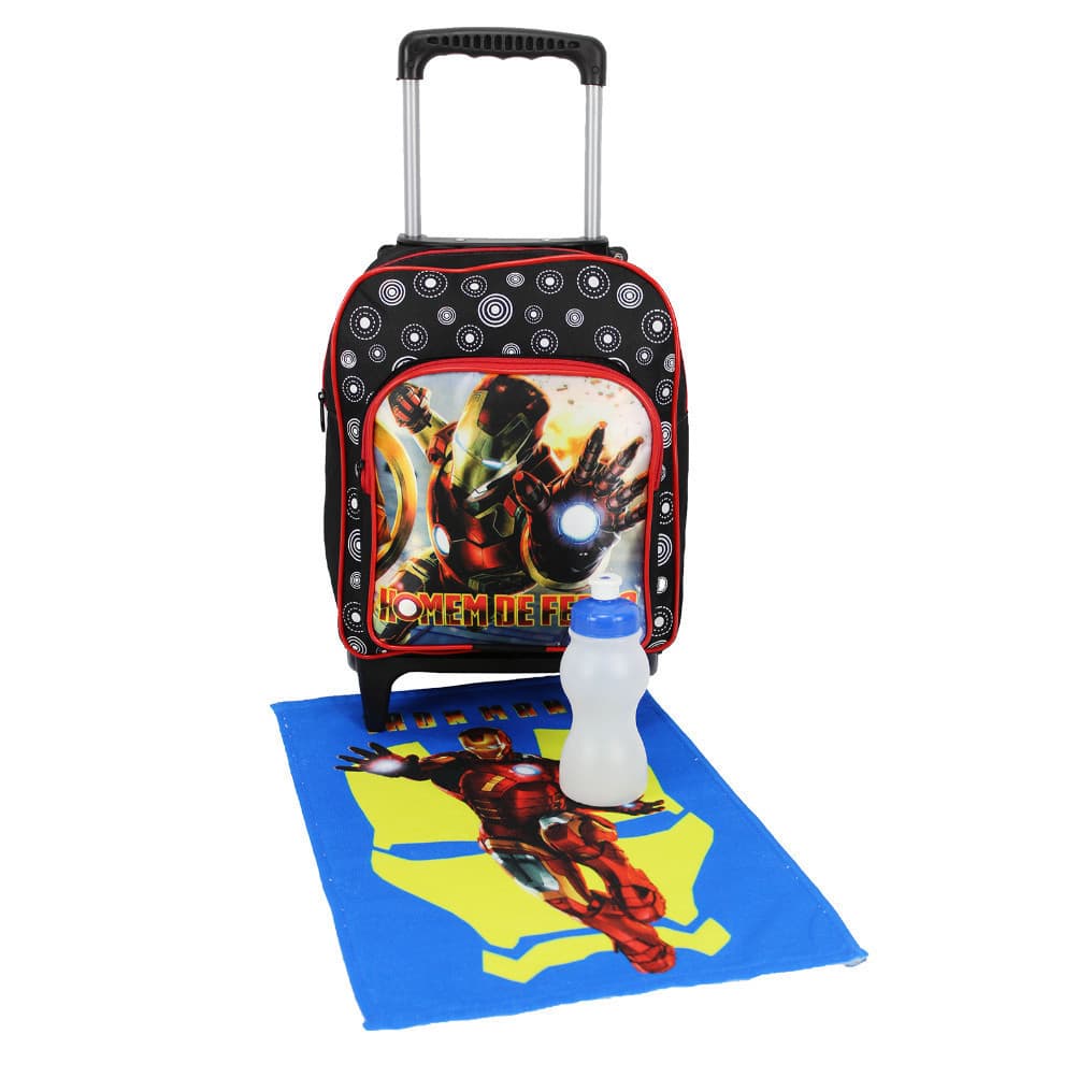 Mochila Infantil Escolar Pré Escola Tam P Homem De Ferro