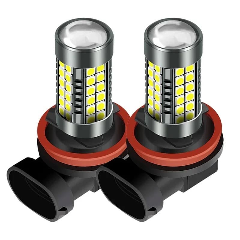 2 Lâmpadas LED H8 H11 HB4 9006 HB3 9005 H16 jp H9 DRL Luzes De Nevoeiro Lâmpada 3030 54SMD Chips Carro Condução Correndo