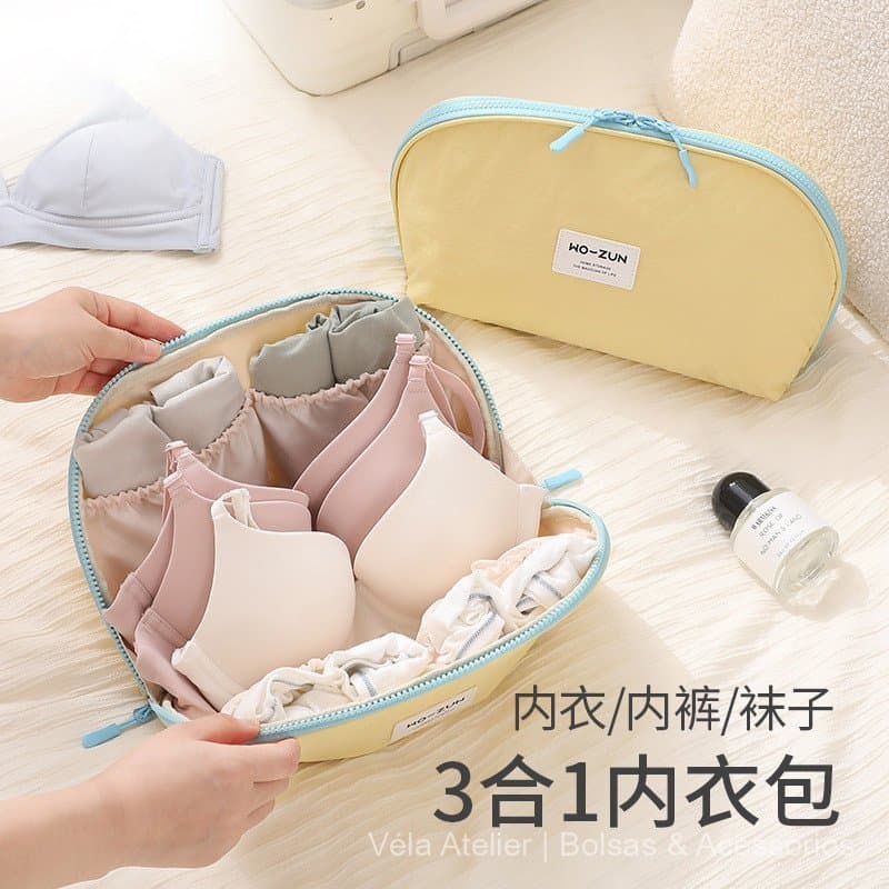 Bolsa de armazenamento de roupas íntimas, organizador de roupas íntimas para viagem, sutiã, roupa íntima, meias, bolsa d