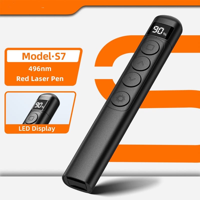 2.4GHz Carregamento USB Sem Fio PPT Apresentador Página Para Cima/Baixo Controle Remoto Ponteiro Caneta Controlador Pigf