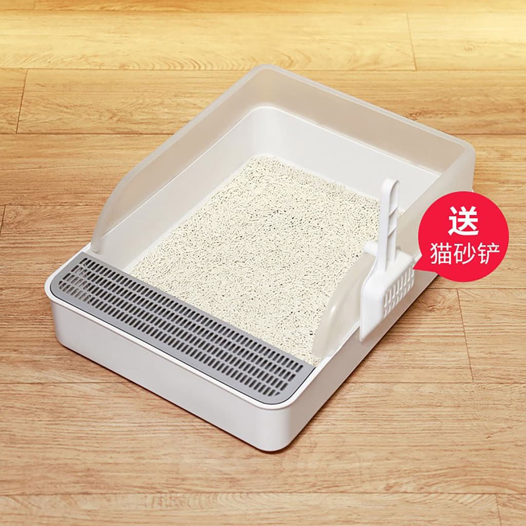 Caixa de areia para gatos Semi-fechada, caixa de areia para gatos, mesa de areia especial para gatinhos, leite pequeno,