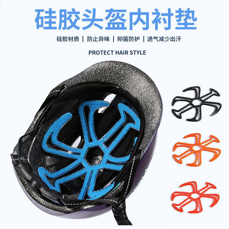 Capacete de motocicleta elétrica forro interno Anti-pressão penteado verão não-pressão cabelo ferramenta útil capacete f