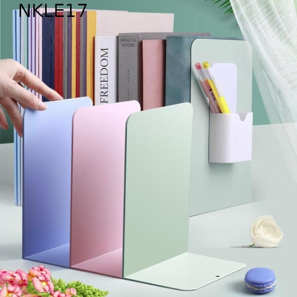 Suporte Para Livros NKLE17 , Suportes De Mesa Duráveis INS , Estante De Exibição Simples Em Forma De L