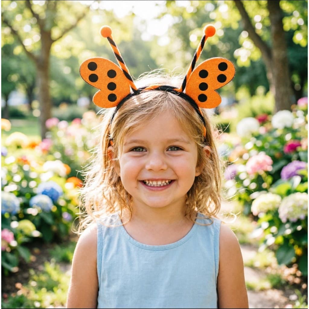 [Estoque pronto] ins Dia das Crianças Borboleta Fofa Halloween Engraçado Borboleta Abelha Novo Estilo Menina Aniversário