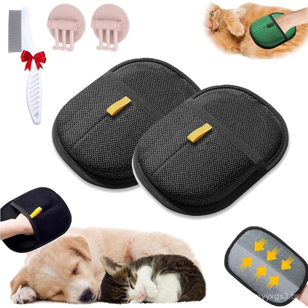 Removedor de Pelos Petpal - Removedor de Pelos de Animais Wagmitt, Luva Removedora de Pelos de Animais Velour Effortless