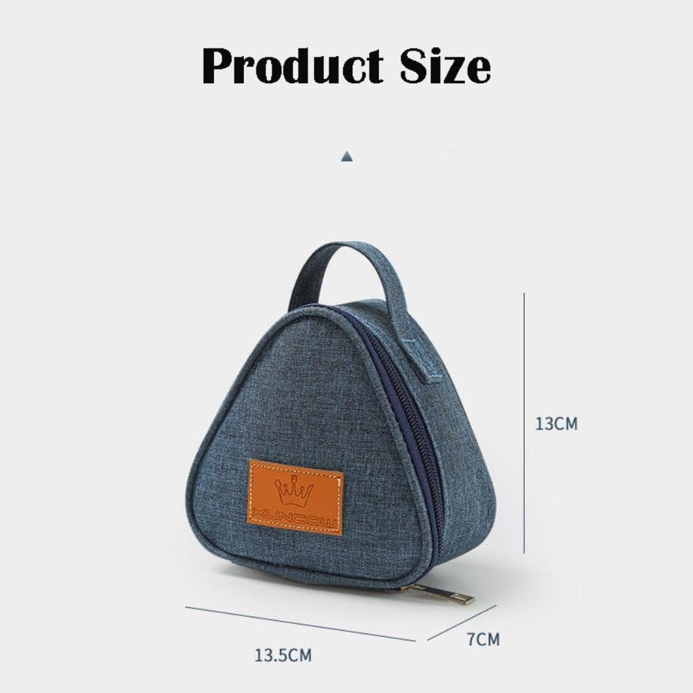 Bolsa Térmica Triangular, Mini Bolsa Térmica Portátil para Almoço, Folha de Alumínio