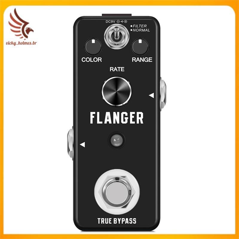[vicky_holmes.br] Pedal De Efeitos De Guitarra De Sobrecarga , Atraso De Distorção , Coro , Vibrato , Reverberação , Clá