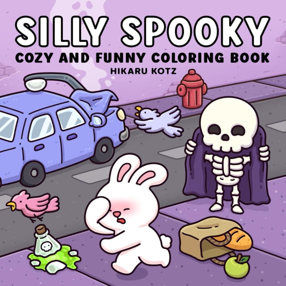 Silly Spooky: Livro de Colorir Divertido e Aconchegante para Adultos e Adolescentes (Livro de Colorir Engraçado e Divert