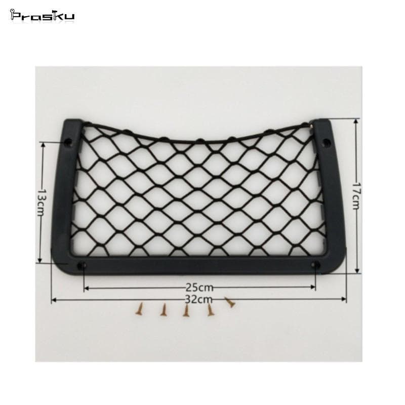 [stdzsw] Organizador De Malha De Rede De Armazenamento De Veículos Bolsa Assento De Plástico Para Uso Em Reuniões De Cad