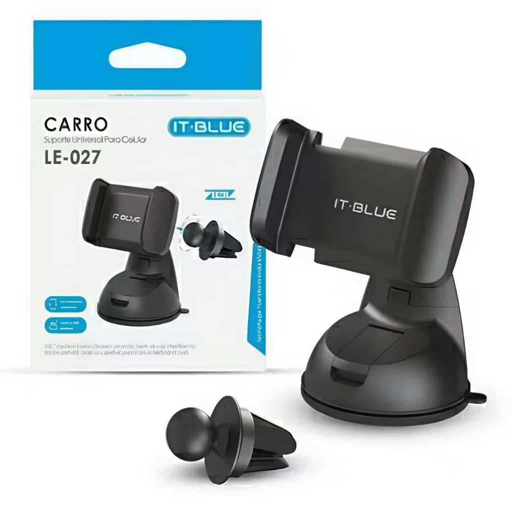 Suporte Veicular para Celular Universal com Ventosa Rotação 360° IT-Blue LE-027