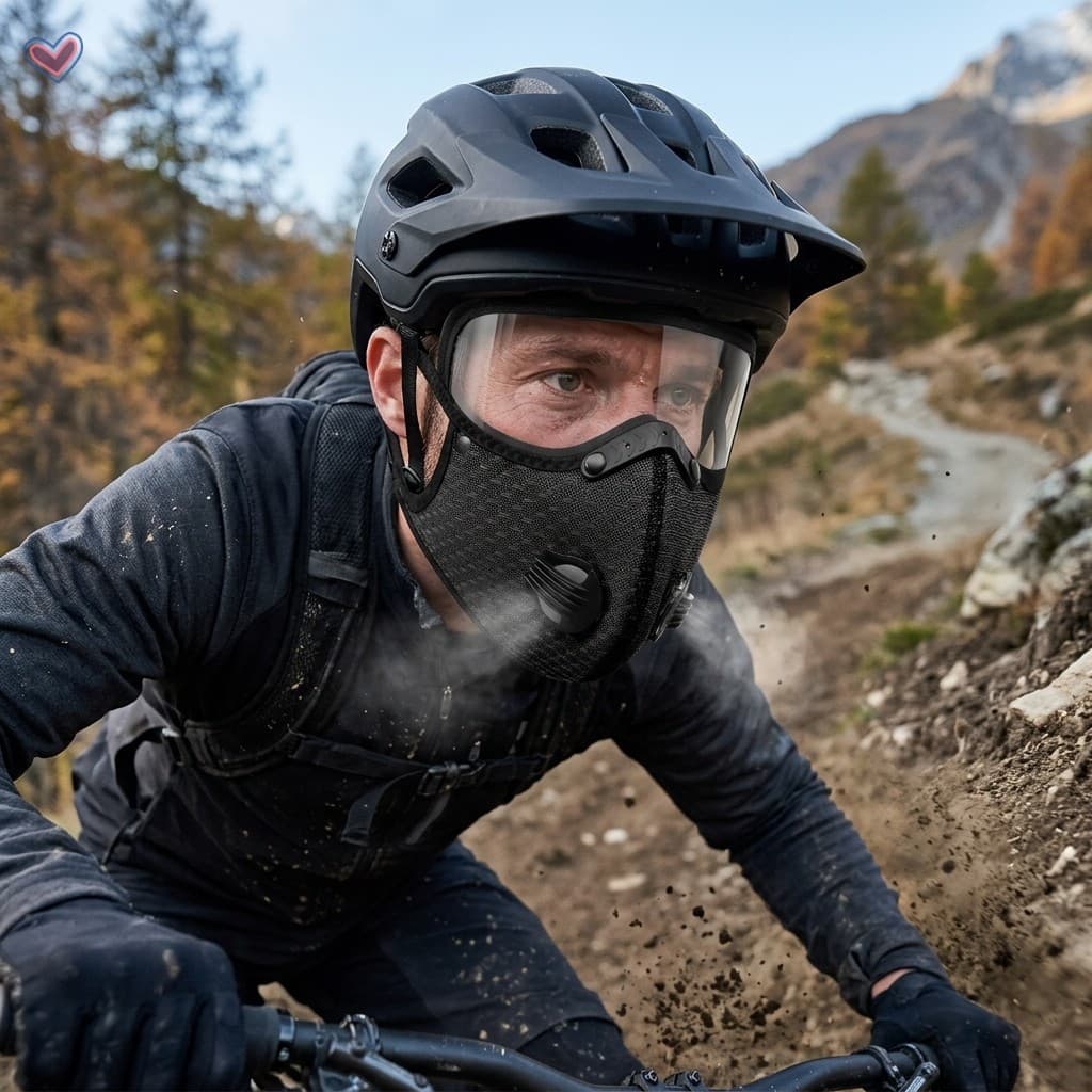 Lente Removível Ciclismo Máscara Facial Inverno Quente À Prova De Poeira Esportes Ao Ar Livre Equitação
