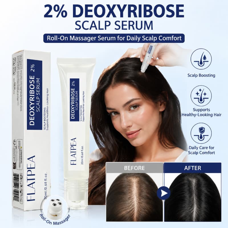 Soro Capilar Deoxyribose 20ml-Massageador Roll-On Direcionado Para Cuidados Diários E Relaxamento Do Couro Cabeludo
