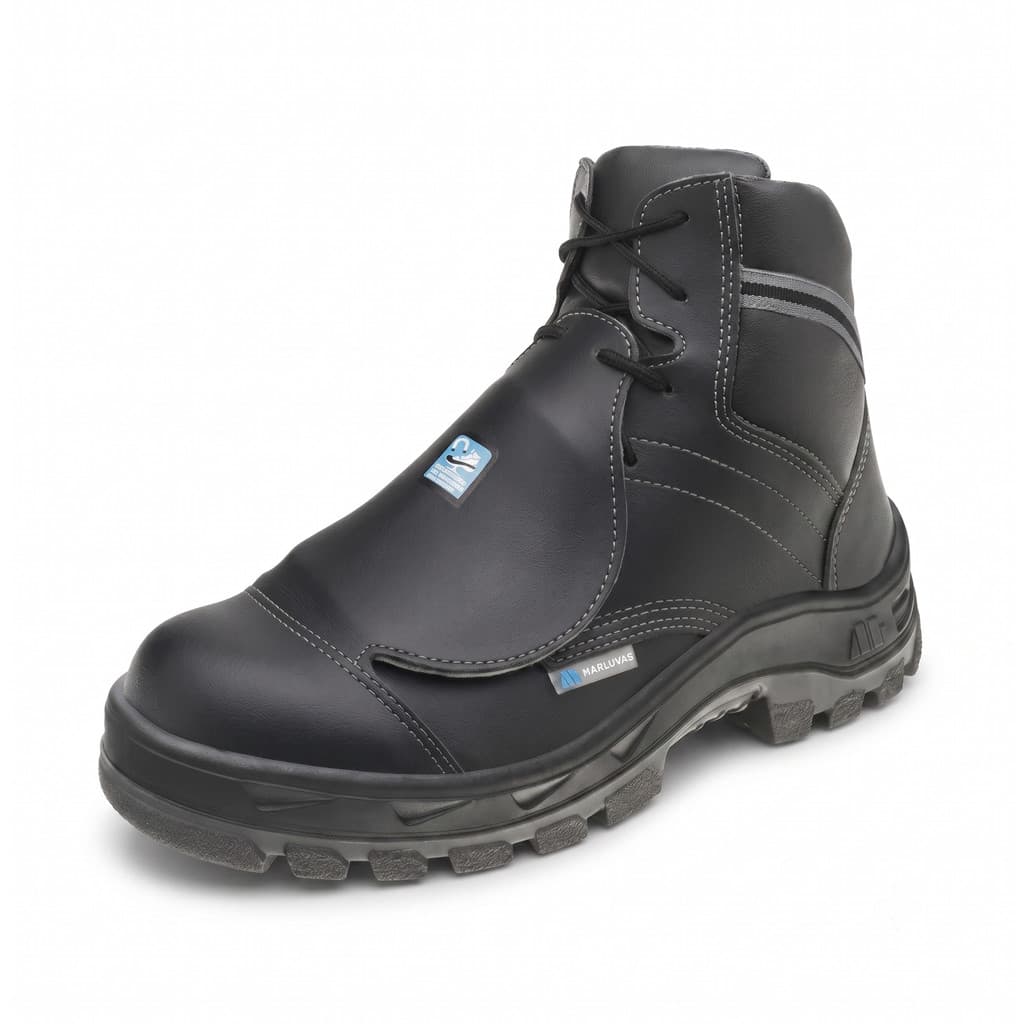 Botina Segurança Elastico Bota Bico Aço Marluvas C/ Composite Resistente Mecanicos