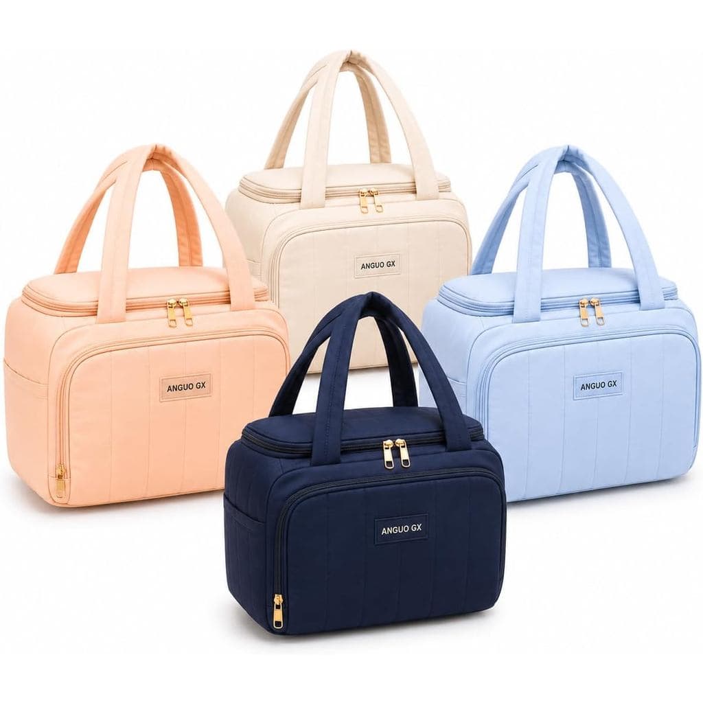 Lancheira Térmica Grande 8L com Alças Reforçadas e Bolso Lateral, Bolsa Termica