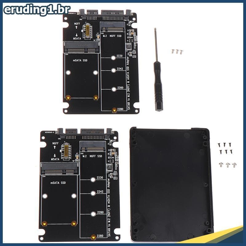 erudi NGFF Para SATA 3 Gabinete HDD Externo MSATA SSD Adaptador M . 2 Placa Adaptadora De Protocolo