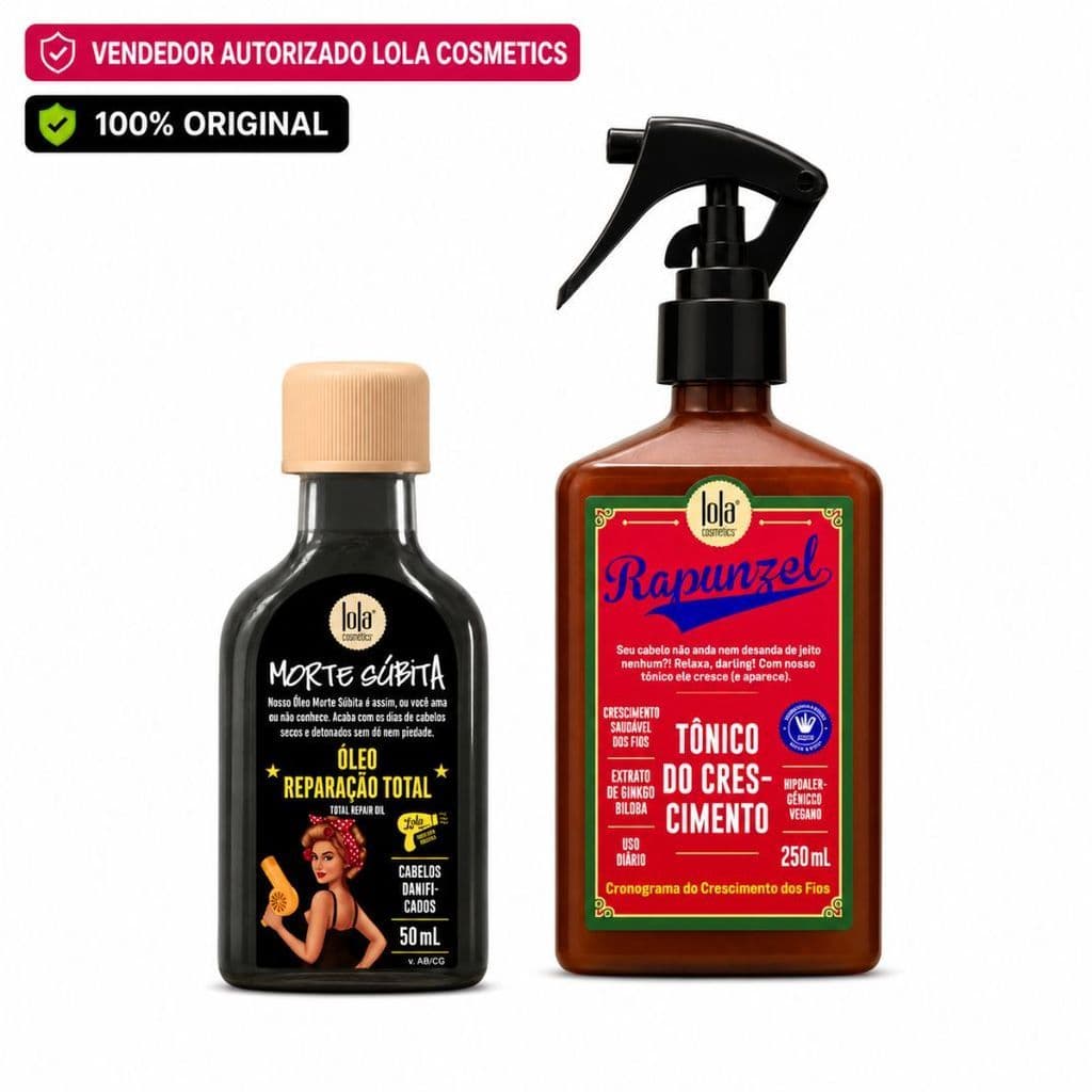Tônico Rapunzel 250ml + Óleo Morte Súbita 50ml