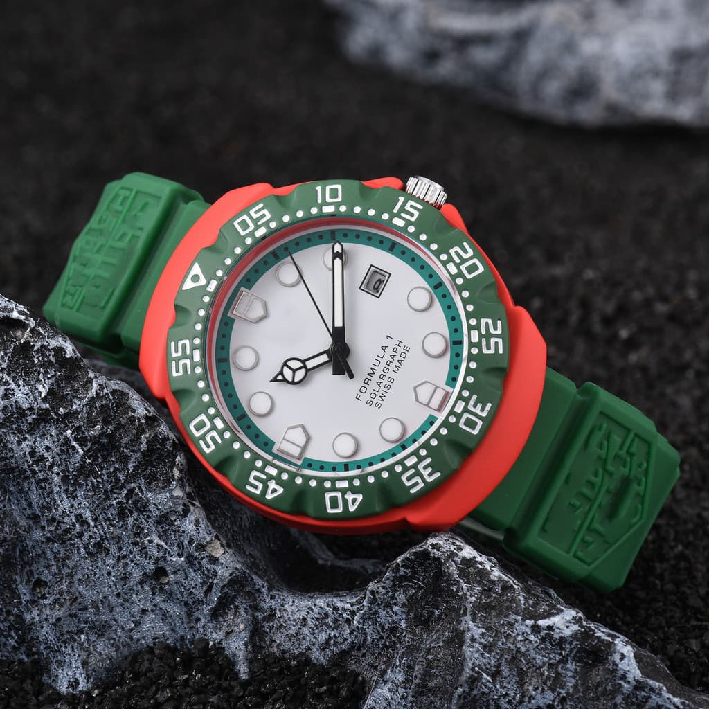 Relógio masculino estilo Pop equipado com quartzo movimento Original lupa calendário 316 aço inoxidável borboleta fivela