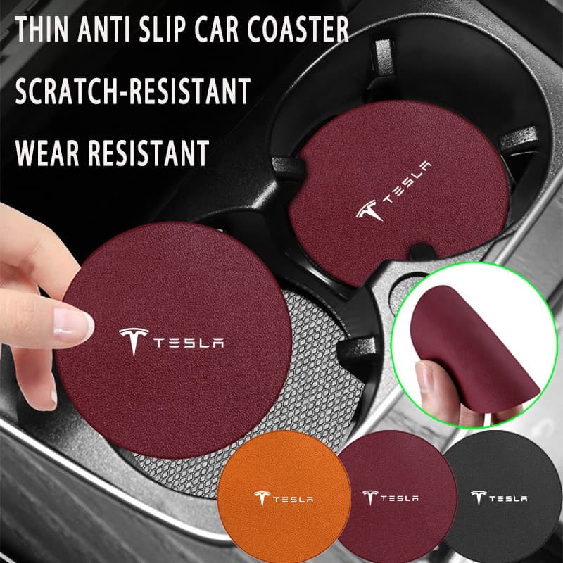 Tesla Porta-Copos De Carro Almofada Antiderrapante Com Logotipo Do Impresso De Copo De Água Adequado Para Modelo 3 Ysx 2