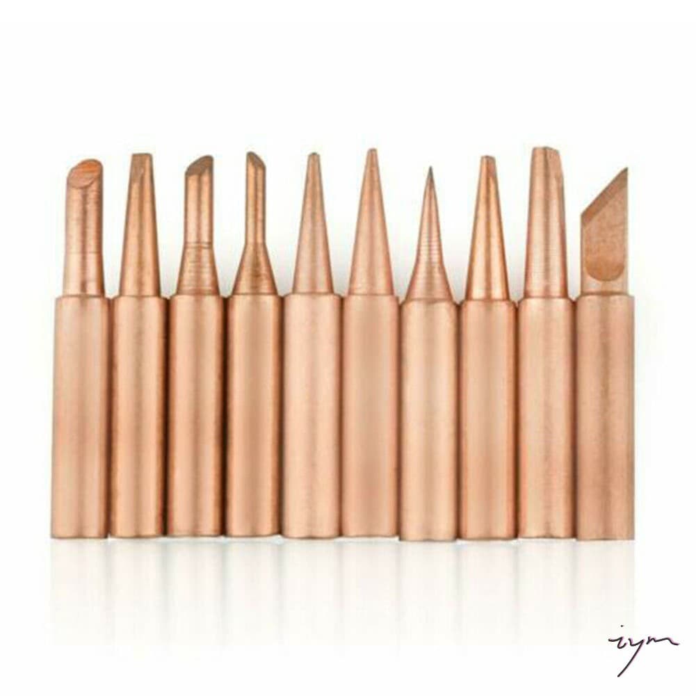 Conjunto De Pontas De Solda 10pcs 900M-T-Cabeça De Ferro Elétrico De Cobre Puro Para Ferramenta