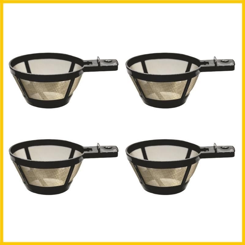 Filtro Cesta Café Metal 4 Unidades Produzido Para Excelente Extração Sabor