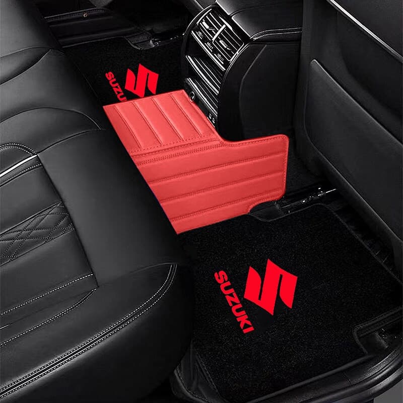 4 Peças de Tapetes para Carro em Flanela, Sem Odor, Antiderrapantes, Ajuste Universal para Suzuki SX4 Wagon, Vitara, Pre