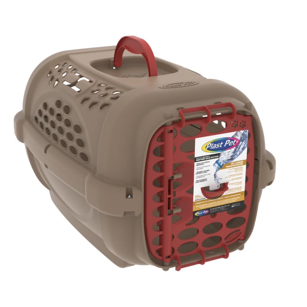 Caixa transporte para cães e gatos n.1 Plast Pet Panhter Gold