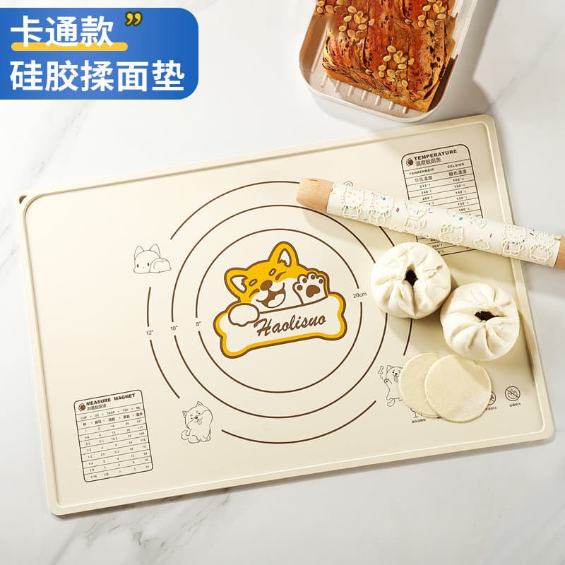 Tapete de amassar de Silicone de desenho animado, engrossado, produto comestível, novo estilo, cozimento, painel domésti